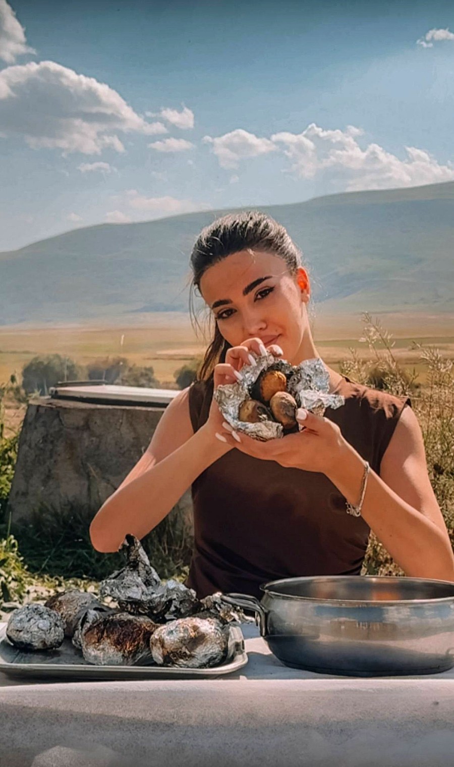Մարինան թոնրում թխված կարտոֆիլով